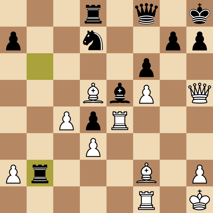 Carlsen against Ding, Norway Chess 2024, after Black's 29...Rb2, White to move