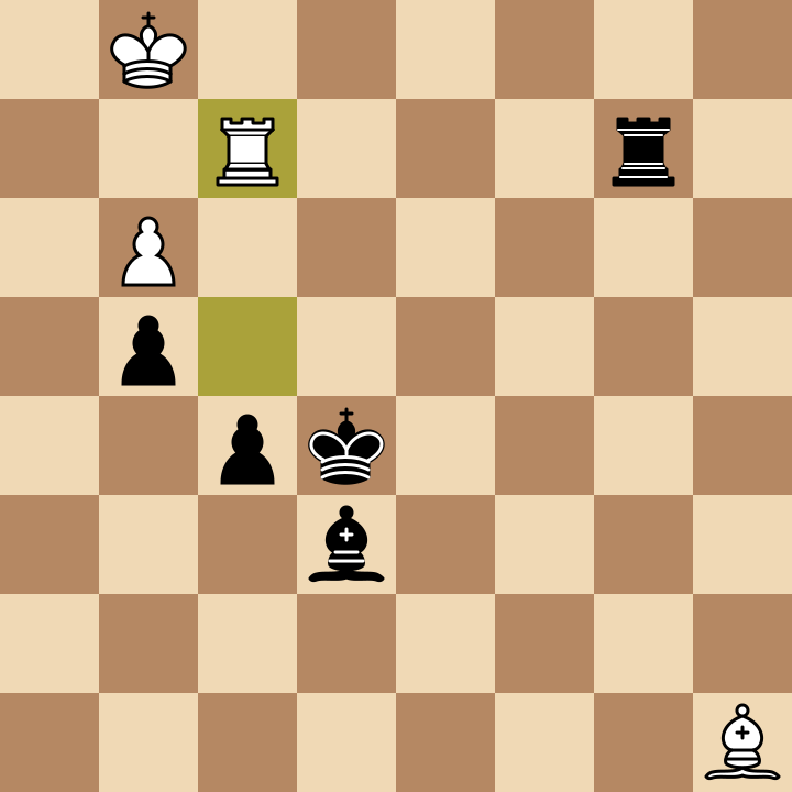 Ding against Gukesh, game 14 of the 2024 World Championship, after 55.Rf2, Black to move